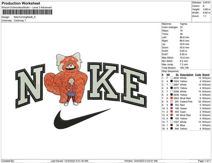 Nike turning red