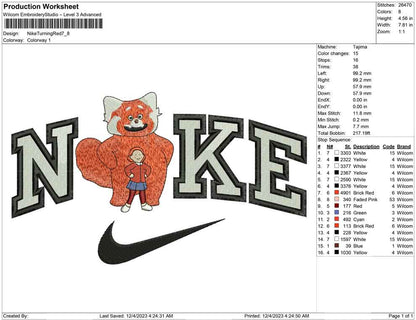 Nike turning red