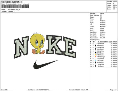 Nike Tweety Cute