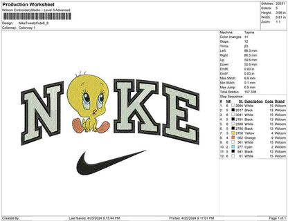 Nike Tweety Cute