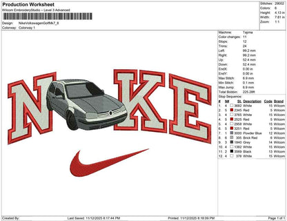 Nike Volkswagen Golf Mk