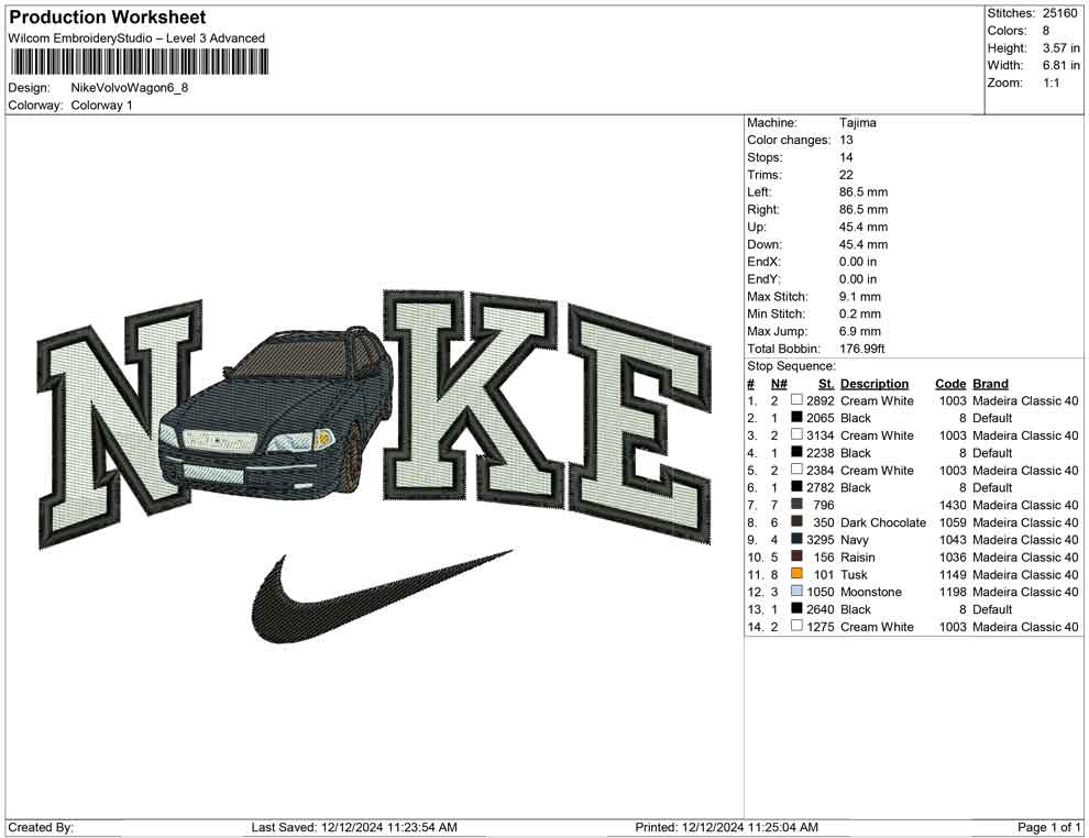 Nike Volvo Wagon