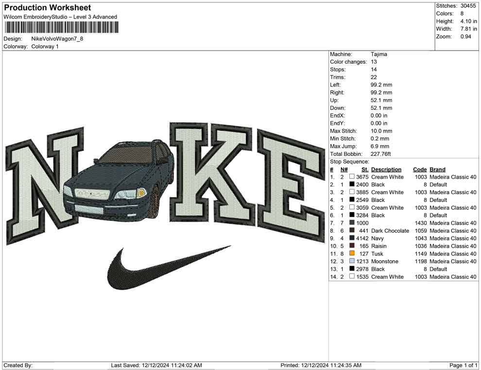 Nike Volvo Wagon