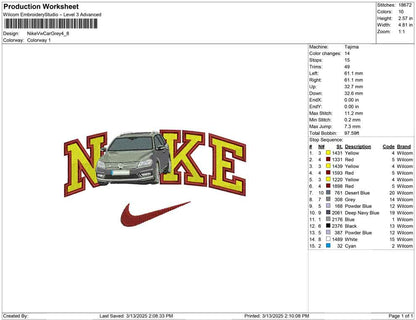Nike Vw Car Grey