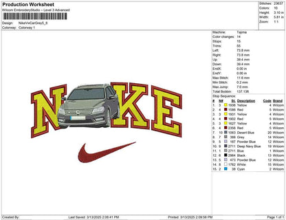 Nike Vw Car Grey