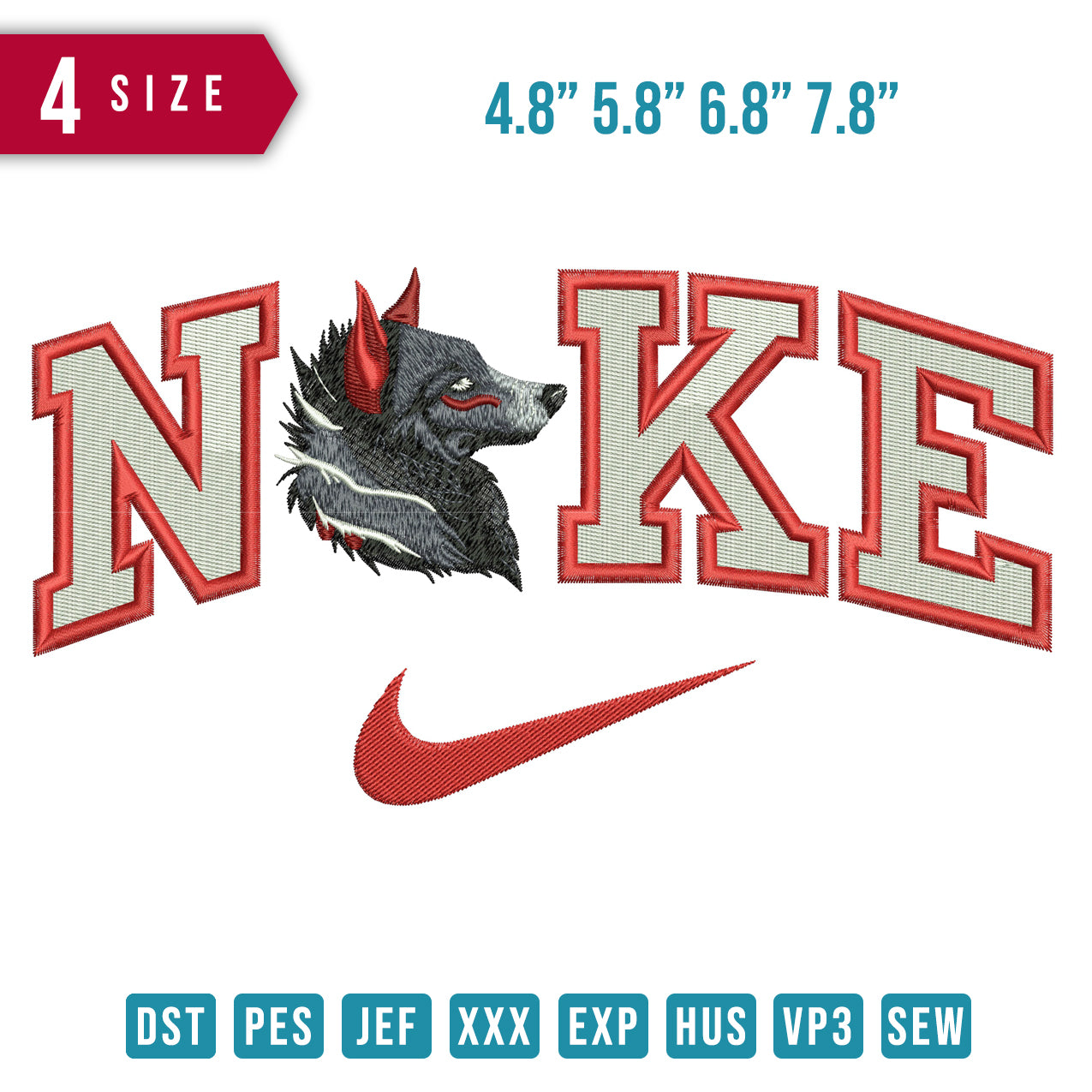 Nike Wolf Side Face