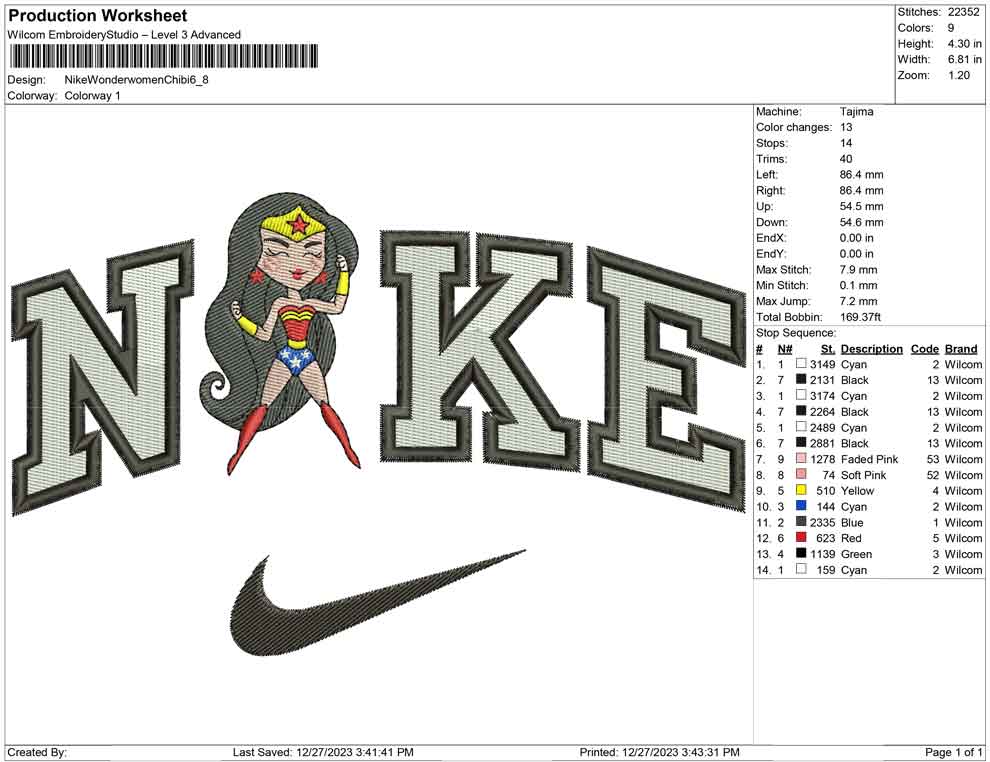 Nike Wonderwoman Chibi