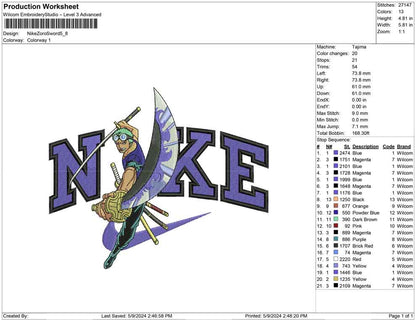 Nike Zoro Sword