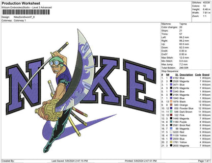 Nike Zoro Sword