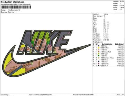 Nike Zoro inside