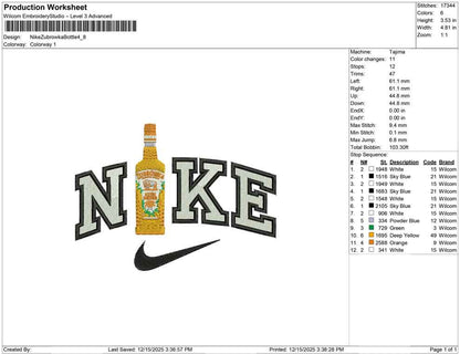 Nike Zubrowka Bottle