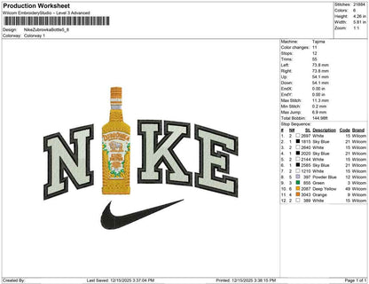 Nike Zubrowka Bottle