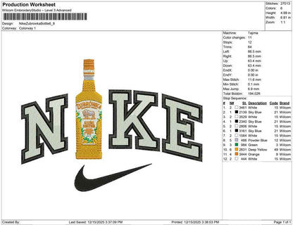 Nike Zubrowka Bottle