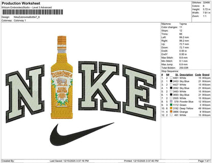 Nike Zubrowka Bottle