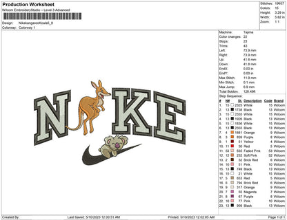 Nike Kangaroo with koala