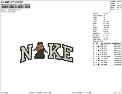 Nike Kuzco Llama