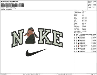 Nike Kuzco Llama