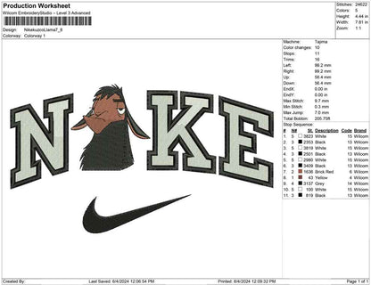 Nike Kuzco Llama