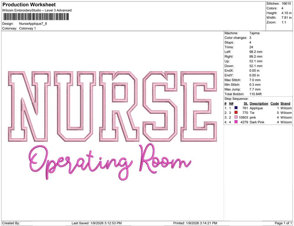 Nurse Applique