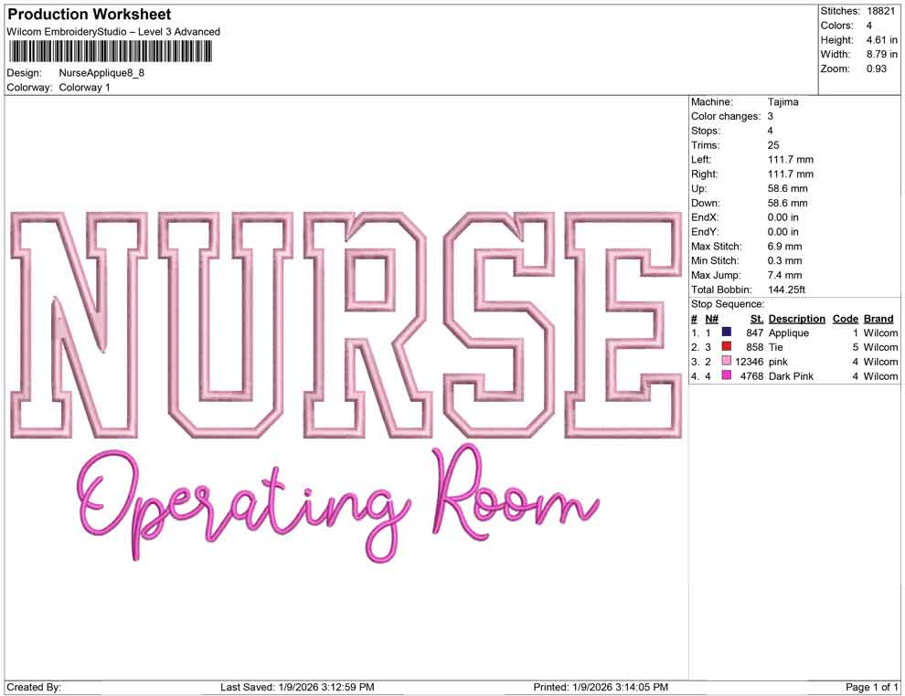 Nurse Applique