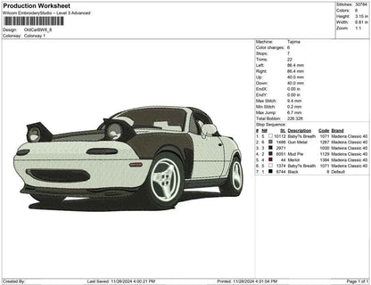 Old Car BW