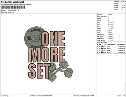 One More Set