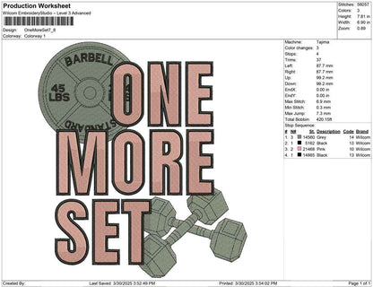 One More Set