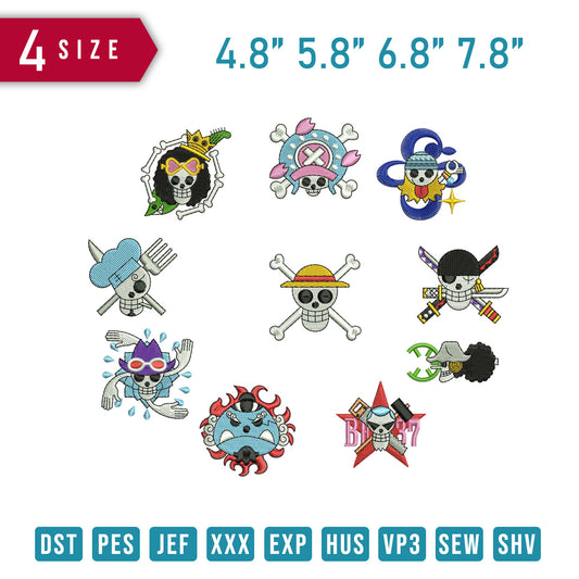 One Piece Jolly Rogers