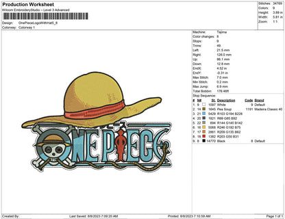 One Piece Logo with hat