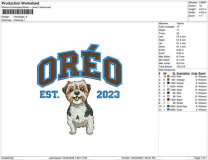 Oreo Dog