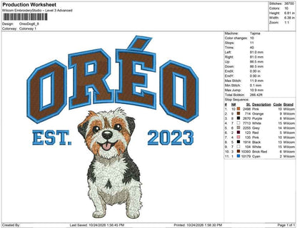 Oreo Dog