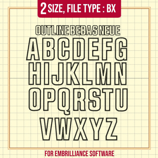 Outline Bebas Neue Font