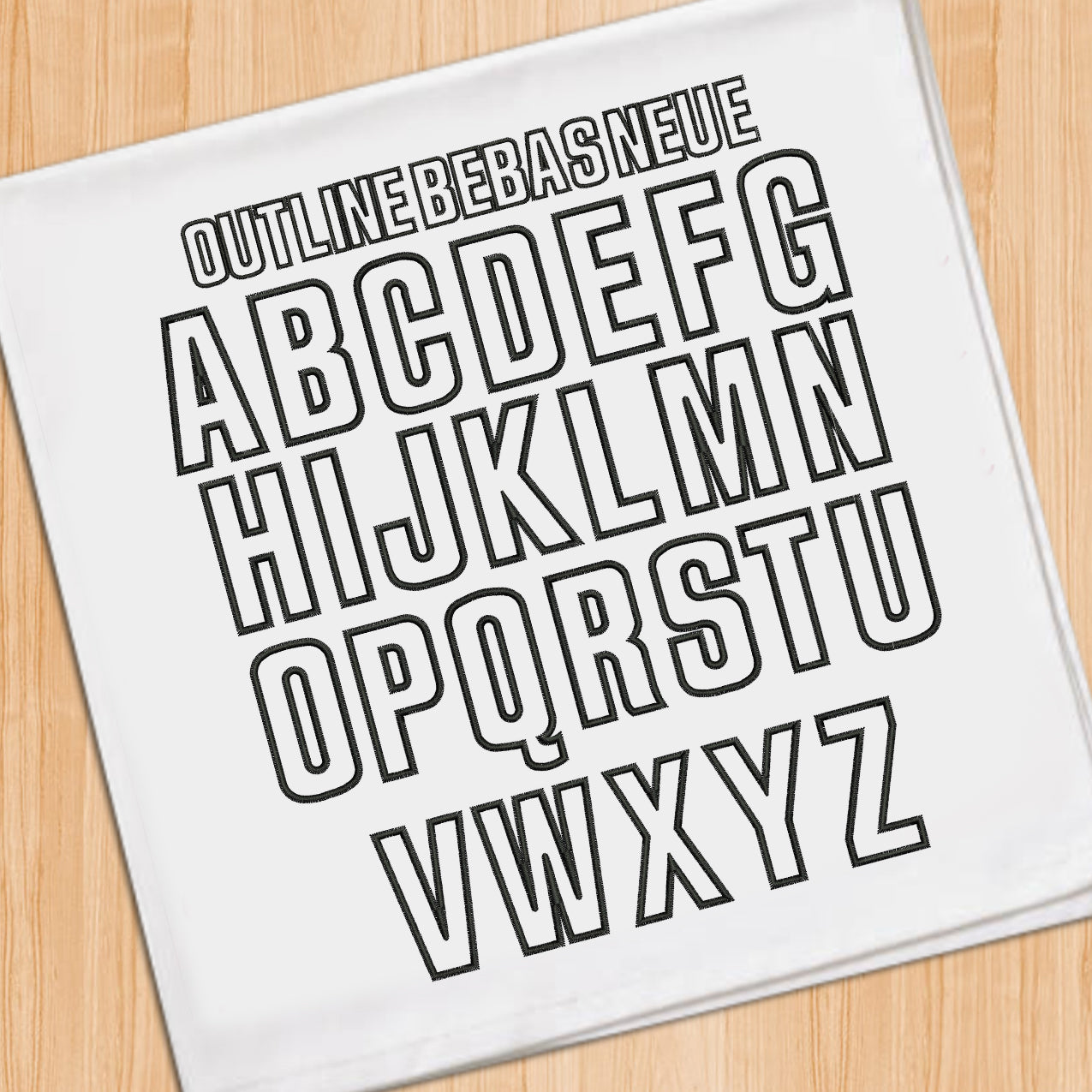Outline Bebas Neue Font