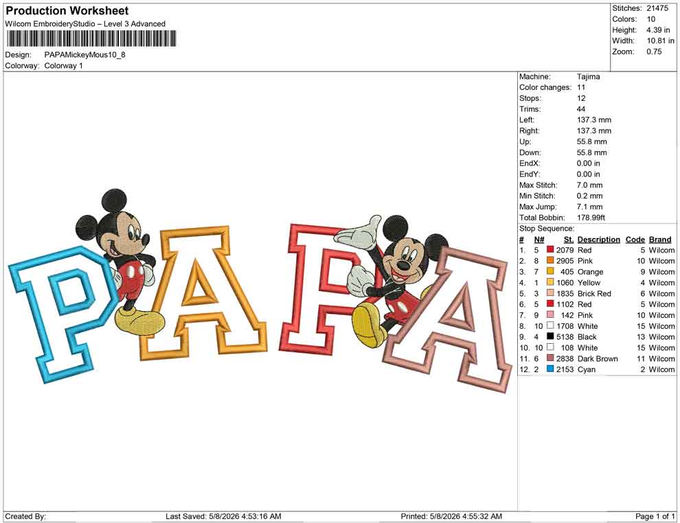 PAPA Mickey Mouse