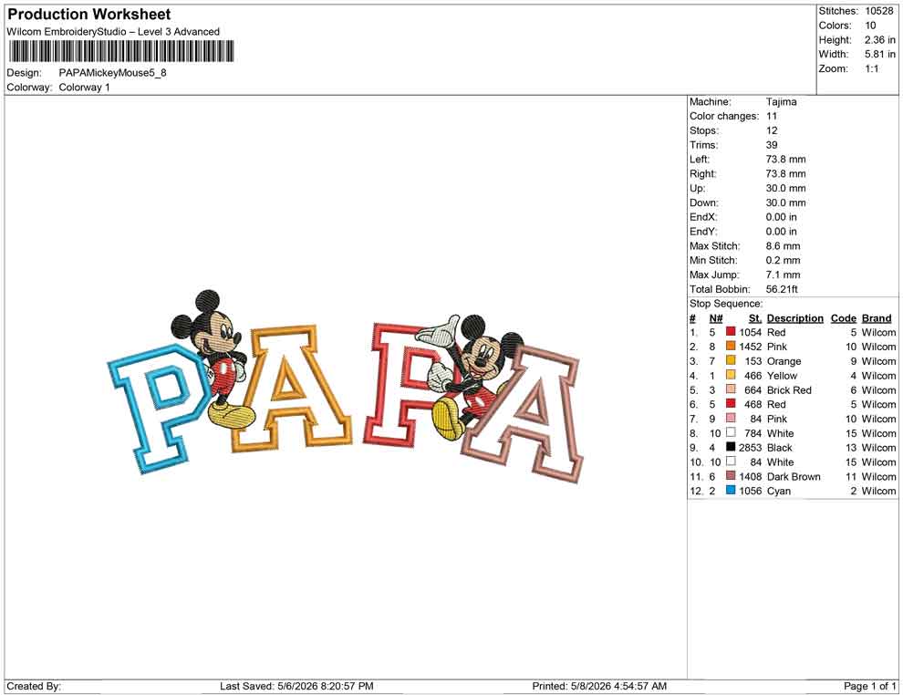 PAPA Mickey Mouse