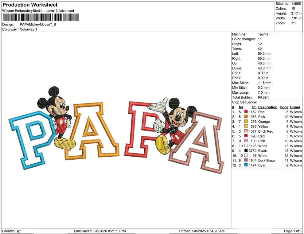 PAPA Mickey Mouse