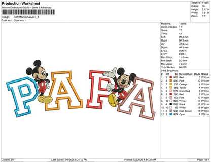 PAPA Mickey Mouse