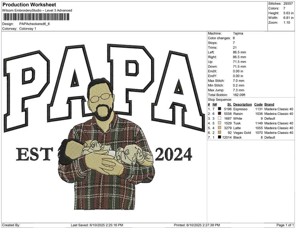 PAPA Checkered