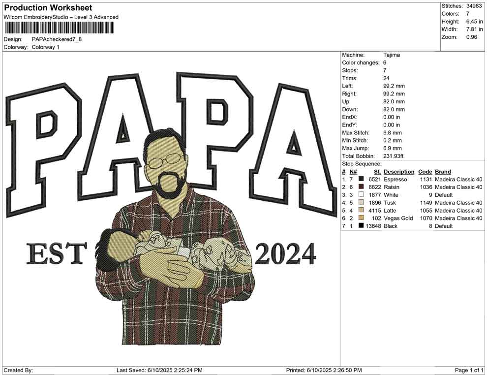 PAPA Checkered