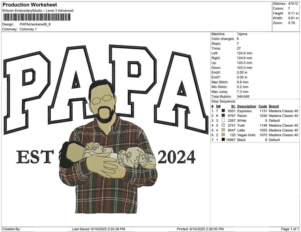PAPA Checkered