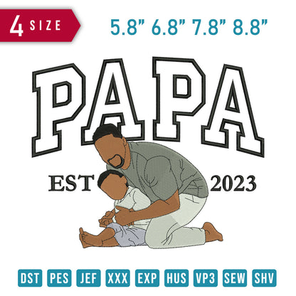 PAPA And Boy Sitting