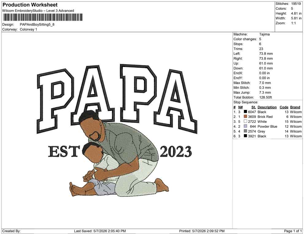 PAPA And Boy Sitting