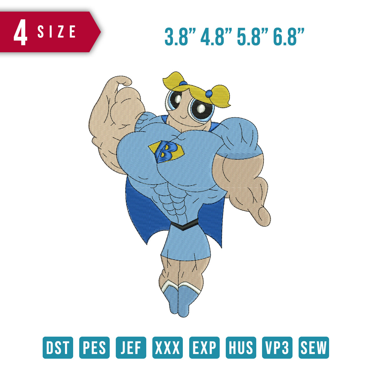 Power puff muscle Blue