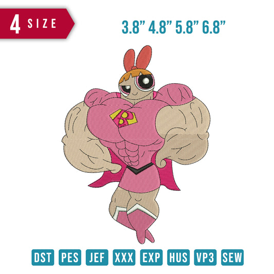 Power puff muscle pink