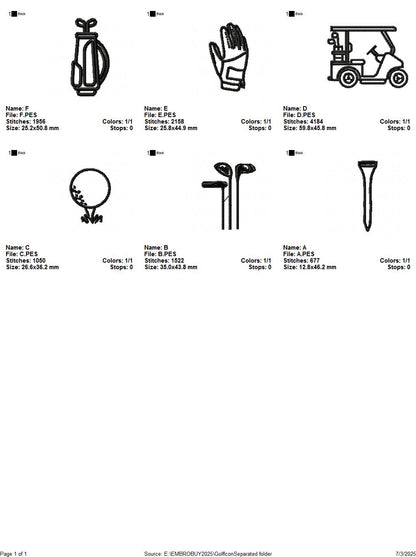 Golf Icon separated