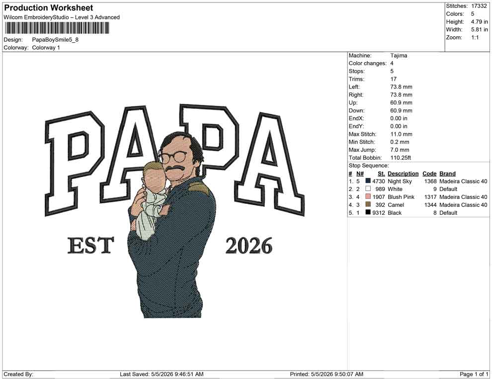 Papa Boy Smile