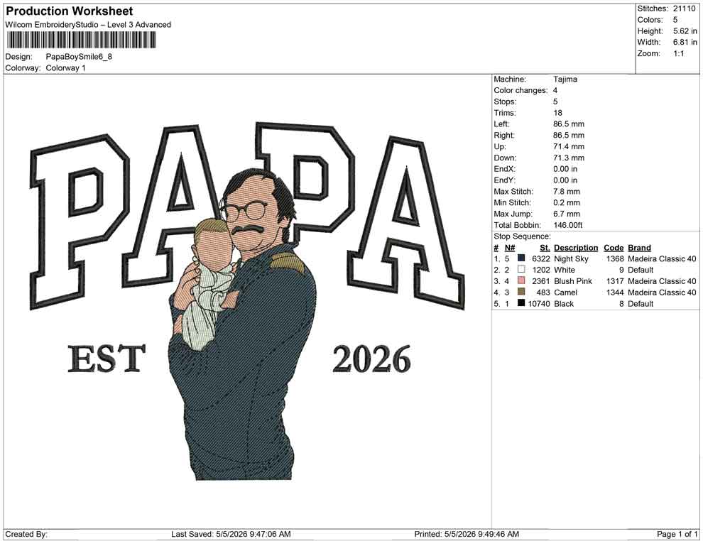 Papa Boy Smile