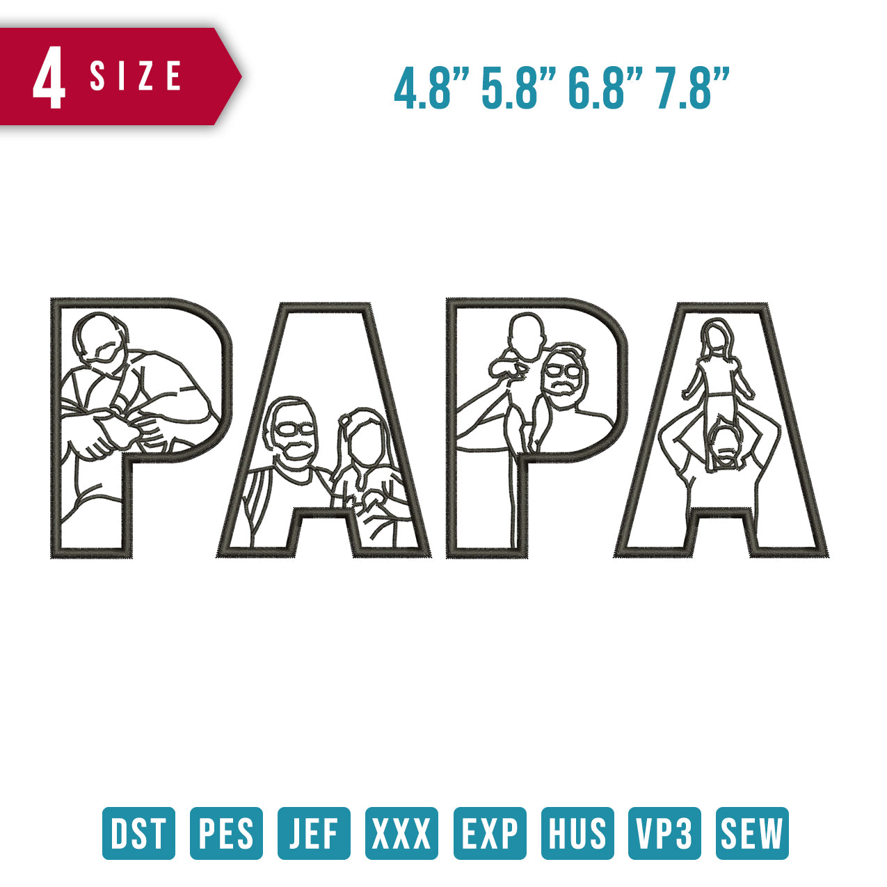 Papa line Art C