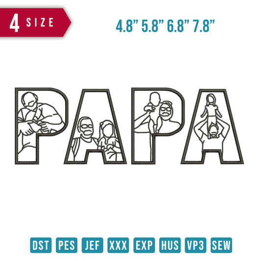 Papa line Art C