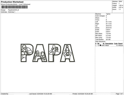 Papa line Art C